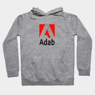 Parody Logo Adobe - Adab Hoodie